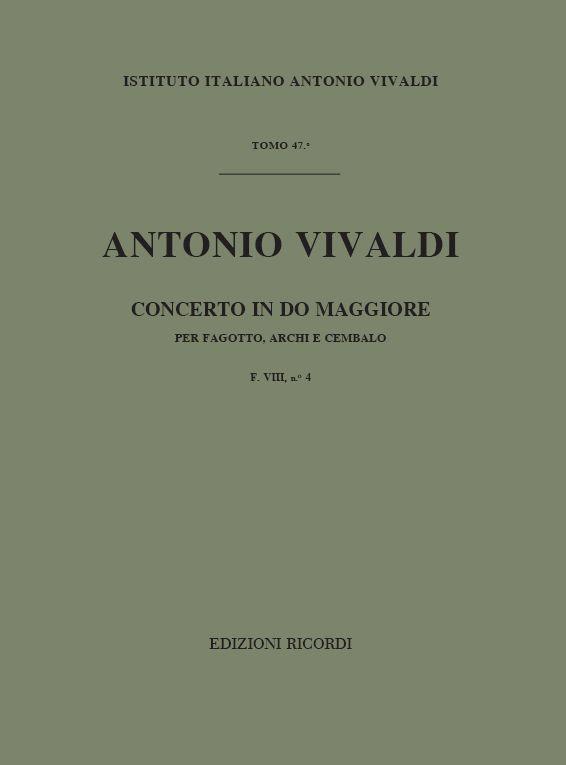 Concerti Per Fg., Archi E B.C.: In Do Rv 474
